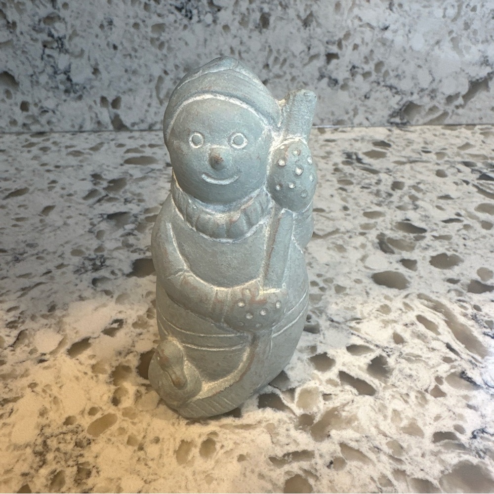 Vintage Isabel Bloom Snowman  Sculpture Signed and Dated 2000. NO BOX